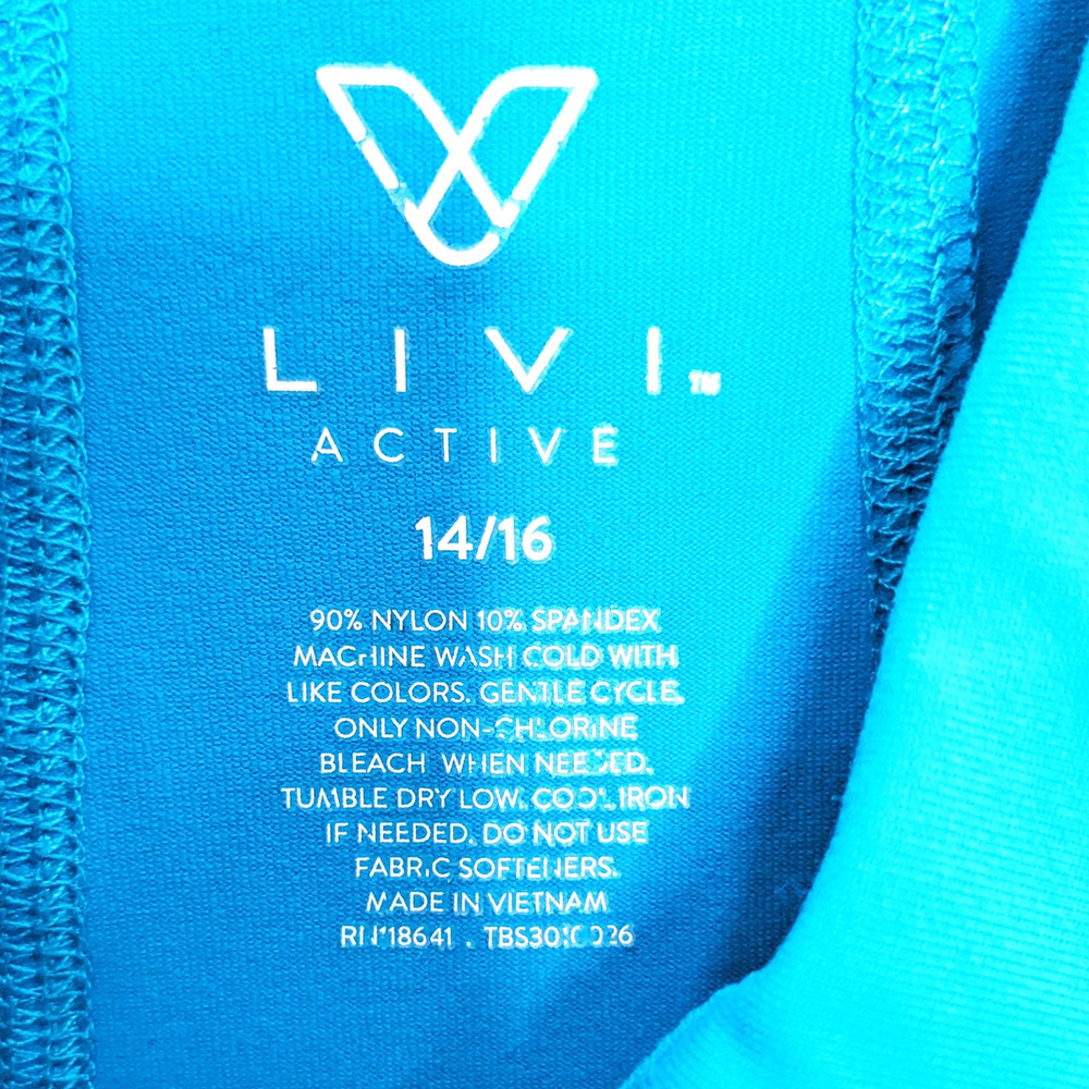 Lane Bryant Livi Jacket Womens 14/16 1X Plus Size Active Blue Zip Up Work Out - Picture 8 of 8